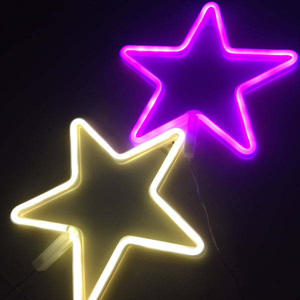 PINK STAR Acrylic Neon LED Light