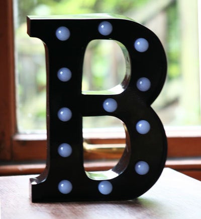 Metal B LED Letter Light