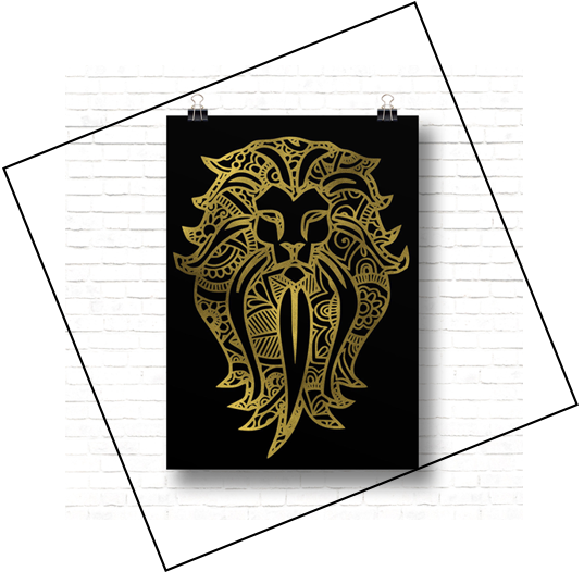 Animal Mandala Foil Prints