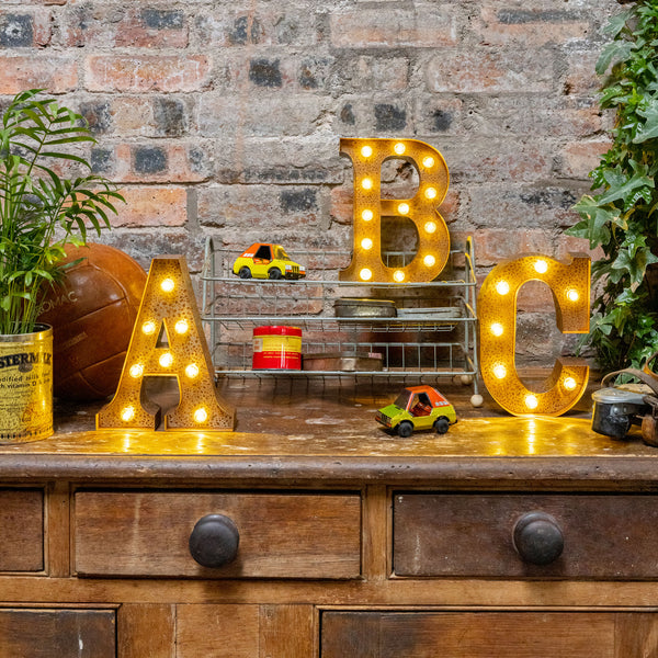 Metal B LED Letter Light