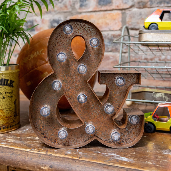 AMPERSAND & Metal LED Letter Light