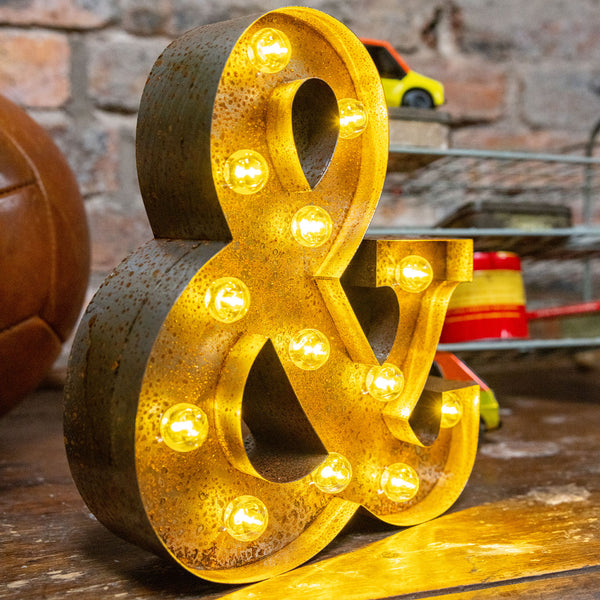 AMPERSAND & Metal LED Letter Light