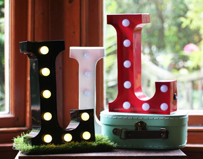 Metal L LED Letter Light