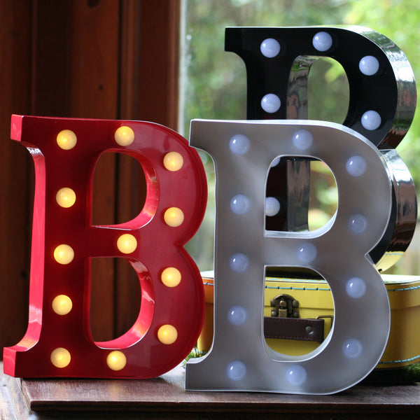 Metal B LED Letter Light