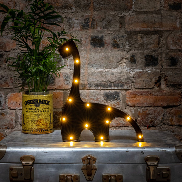 BLACK DIPLODOCUS DINOSAUR LED Light