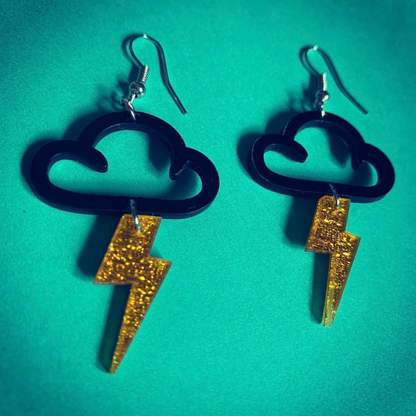 Black Cloud Earrings