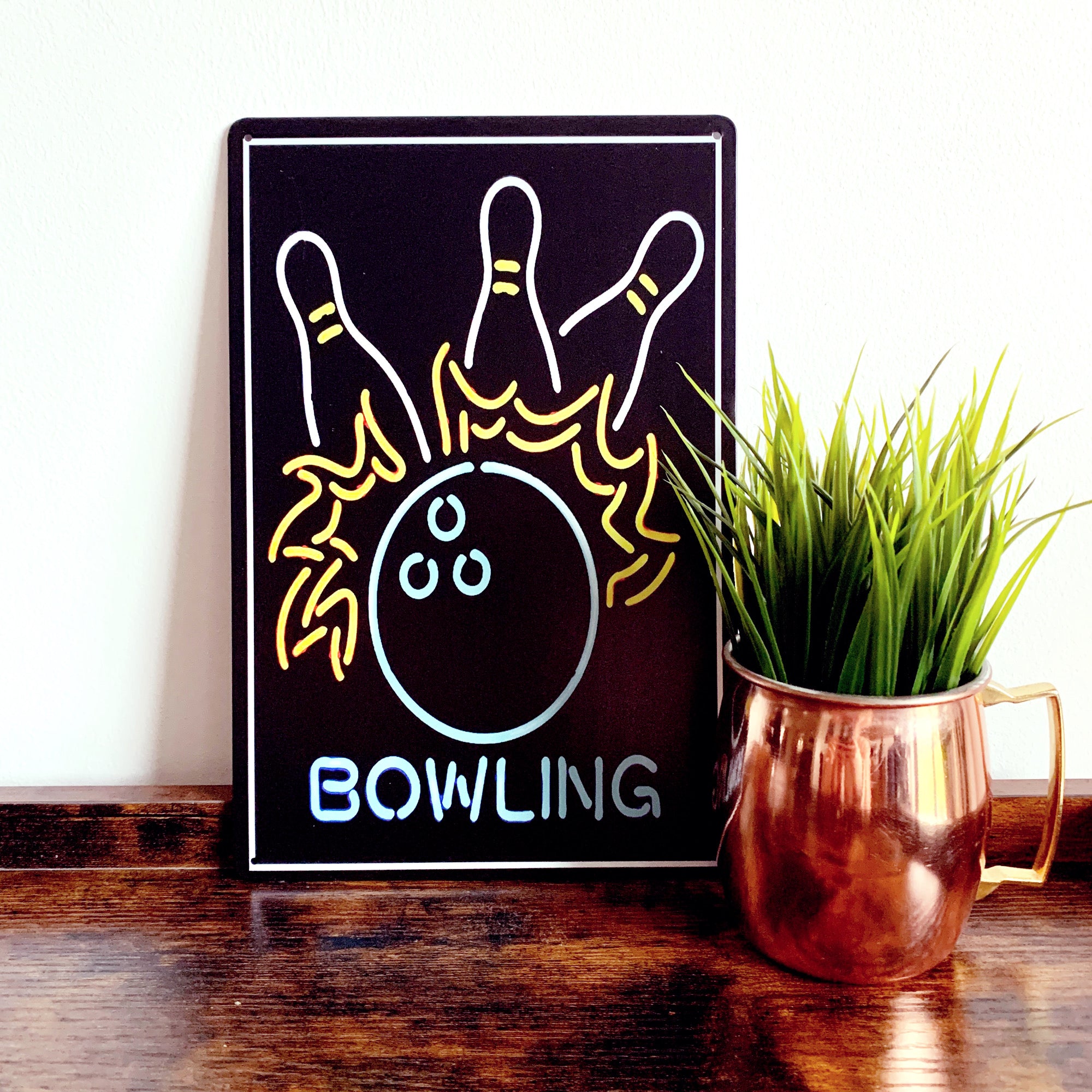 BOWLING Metal Sign