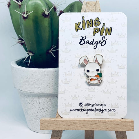 BUNNY RABBIT Enamel Pin Badge
