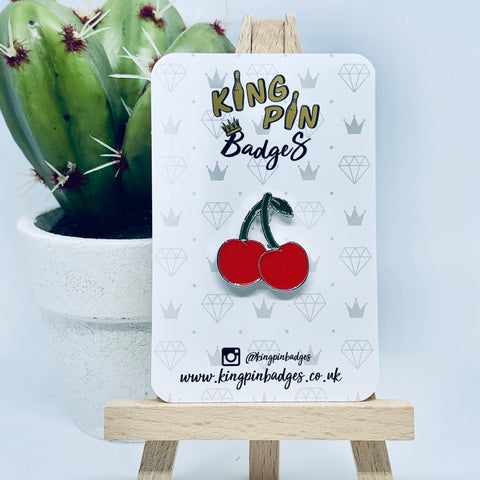 CHERRIES Enamel Pin Badge