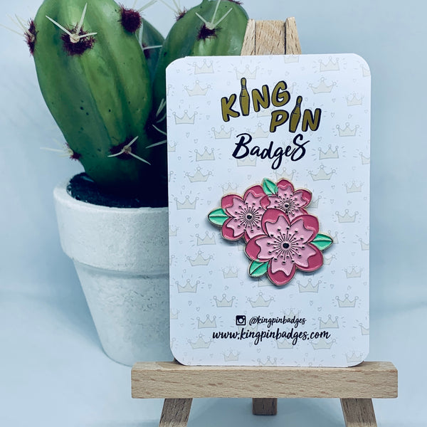 CHERRY BLOSSOM Enamel Pin Badge
