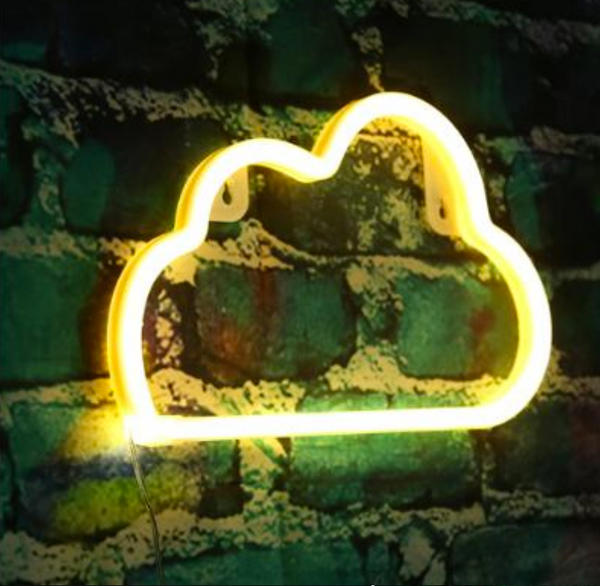 WHITE CLOUD Acrylic Neon LED Light