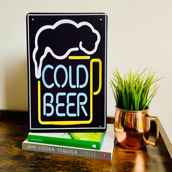 COLD BEER Metal Sign