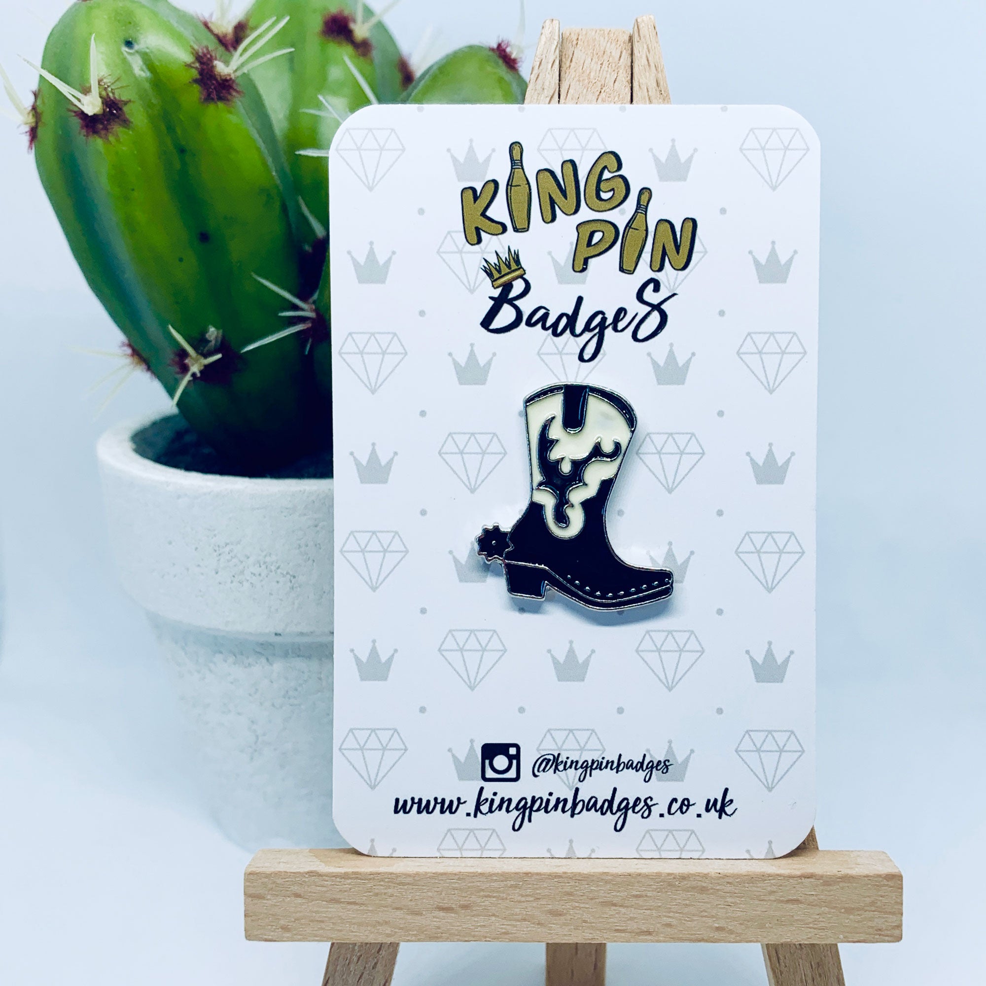 COWBOY BOOTS Enamel Pin Badge