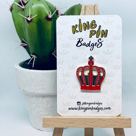 CROWN Enamel Pin Badge