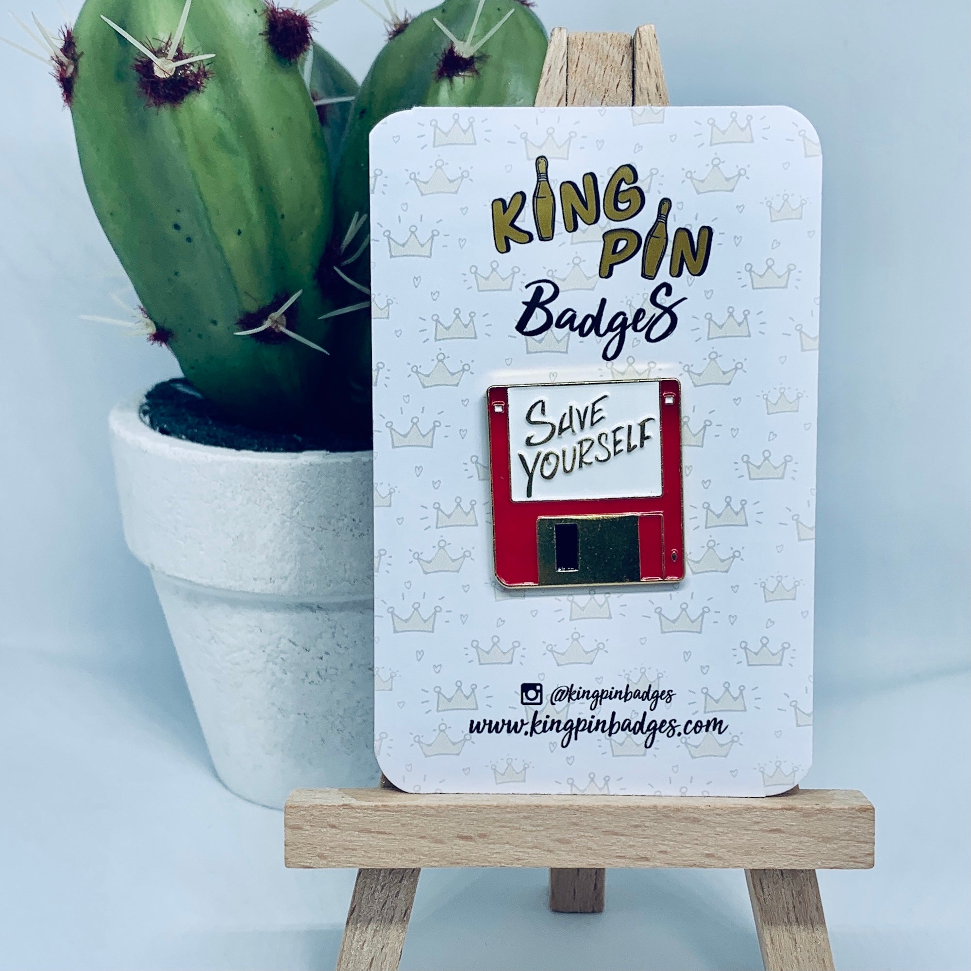 FLOPPY DISK Enamel Pin Badge