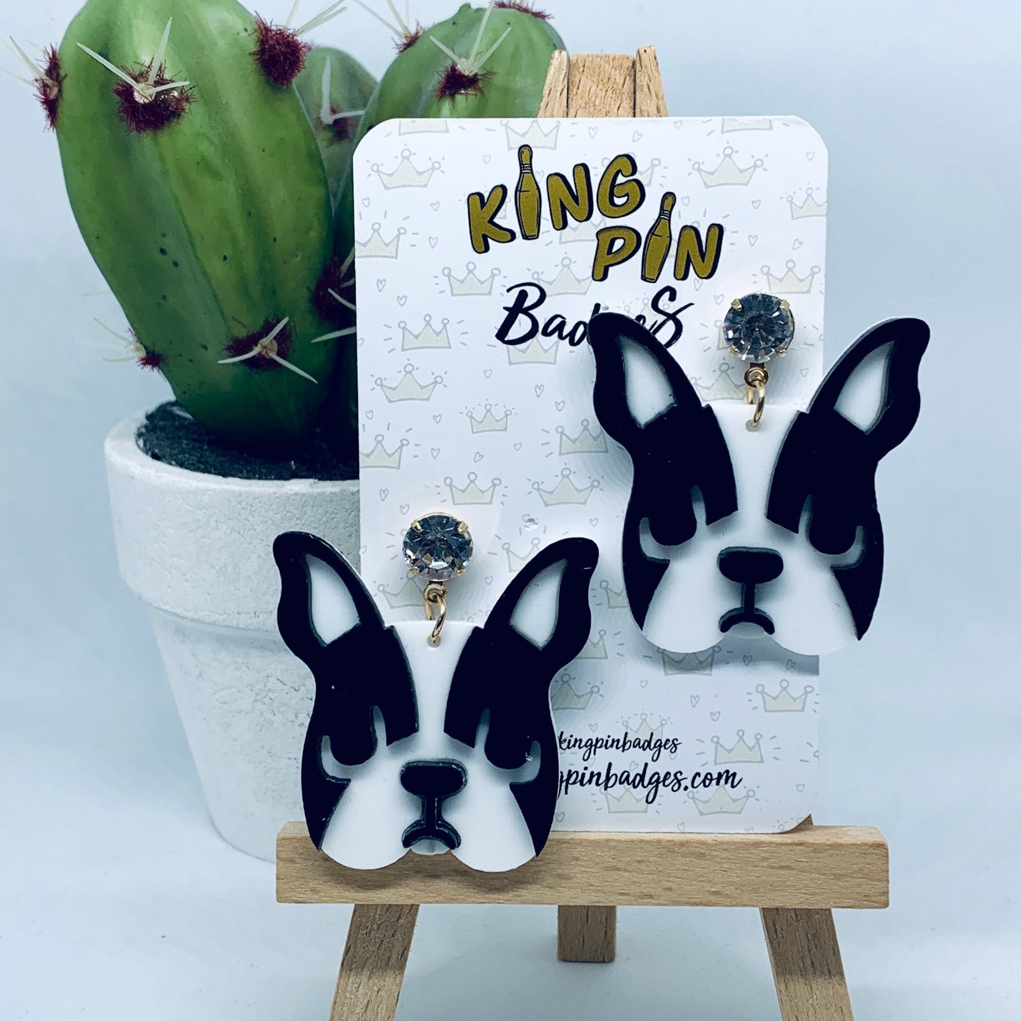 French Bulldog Earrings Rup Forn