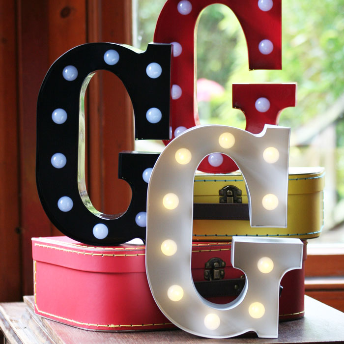 Metal G LED Letter Light