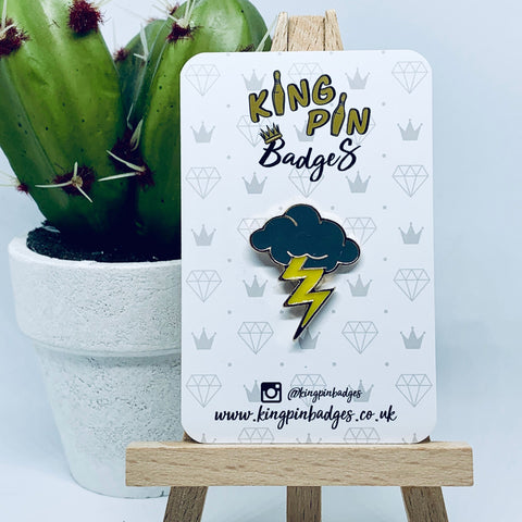 GREY CLOUD Enamel Pin Badge