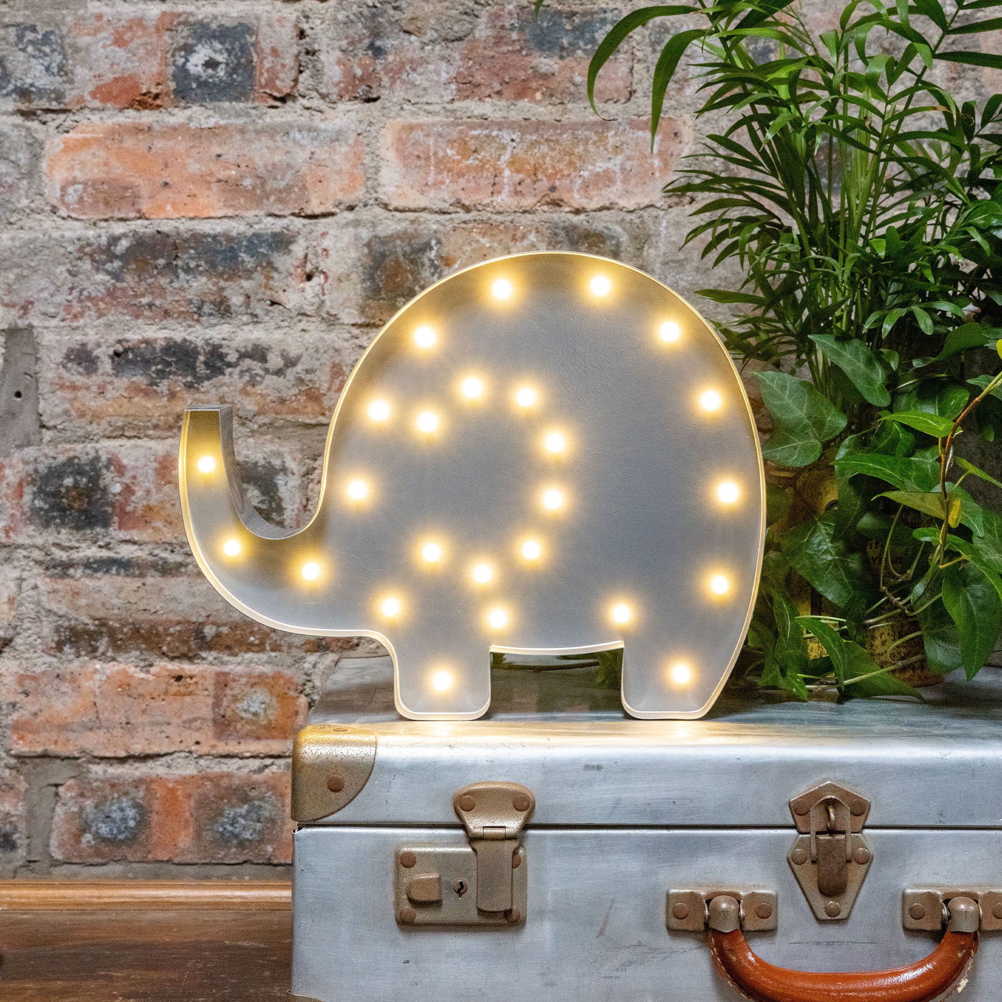 Grey elephant lamp discount