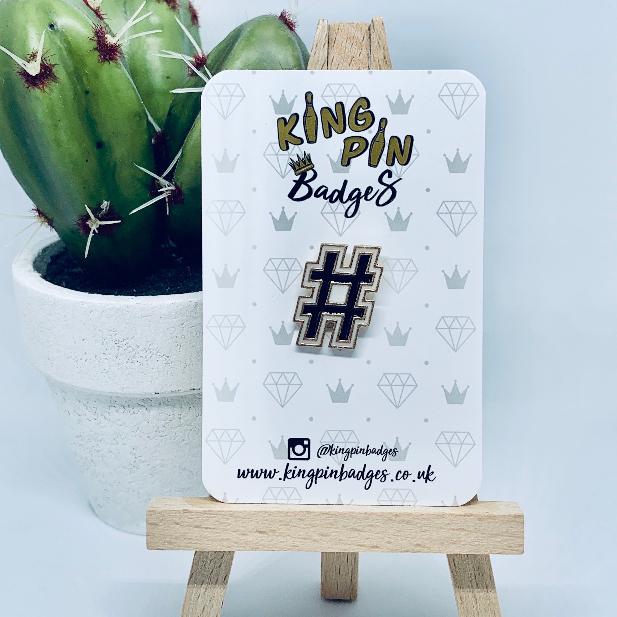 HASHTAG Enamel Pin Badge