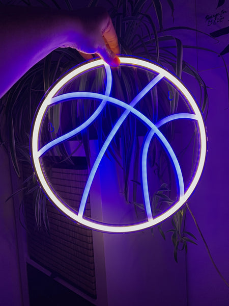 BASKETBALL Acrylic Neon LED Light