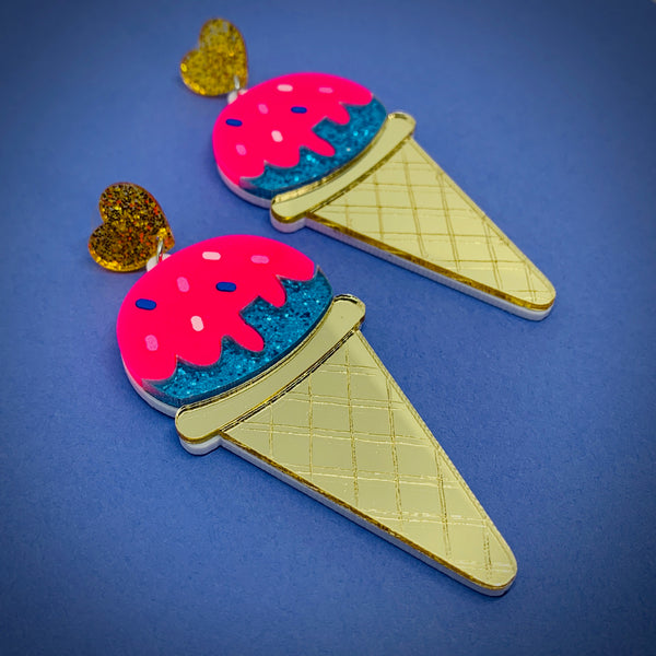 Ice Cream Cone Earrings