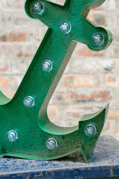 GREEN RUSTY ANCHOR LED Light (Large)