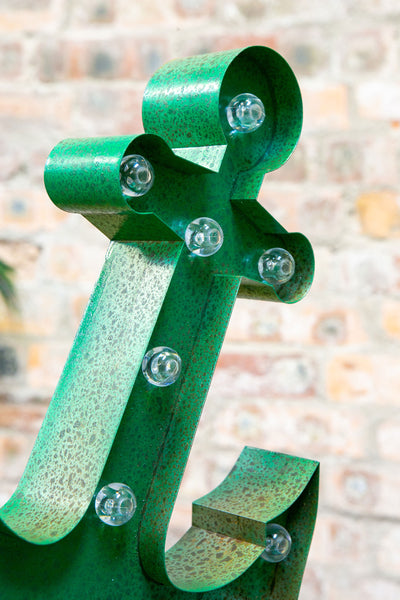 GREEN RUSTY ANCHOR LED Light (Large)