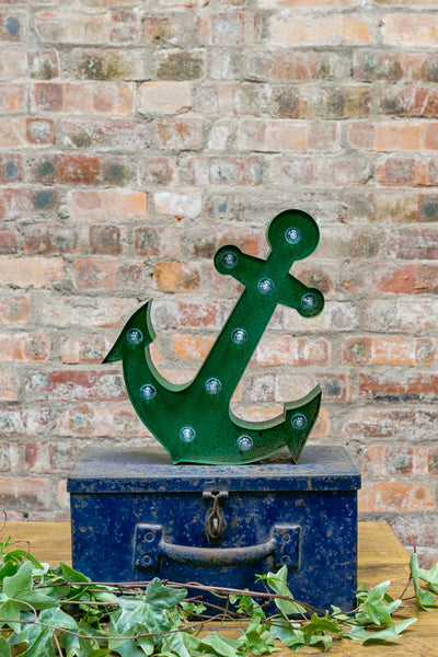 GREEN RUSTY ANCHOR LED Light (Large)