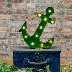 GREEN RUSTY ANCHOR LED Light (Large)