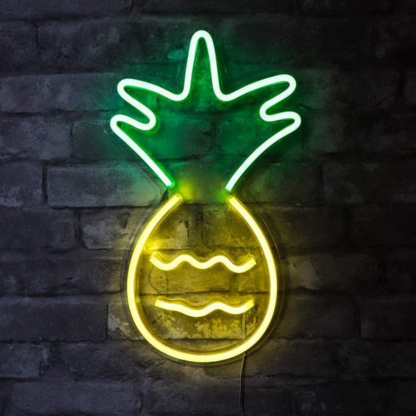 XL PINEAPPLE Acrylic Neon LED Light