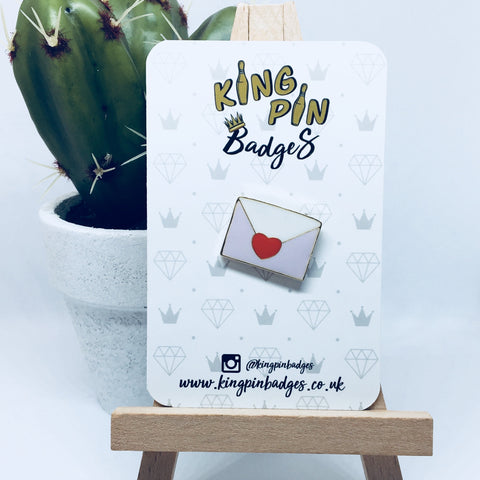 LOVE LETTER Enamel Pin Badge