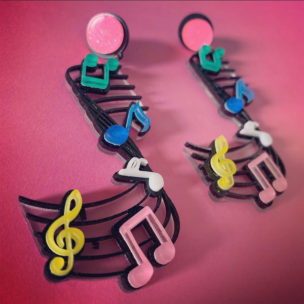 Musical Note Earrings