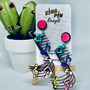 Musical Note Earrings