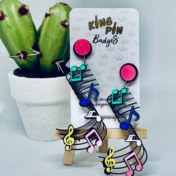 Musical Note Earrings