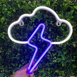 CLOUD & LIGHTNING Acrylic Neon LED Light