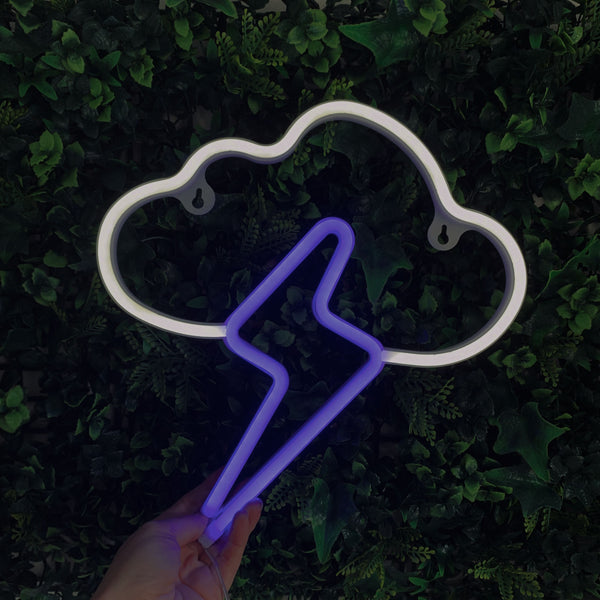 CLOUD & LIGHTNING Acrylic Neon LED Light