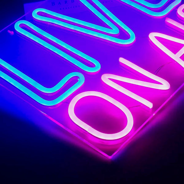 LIVE ON AIR Acrylic Neon LED Light