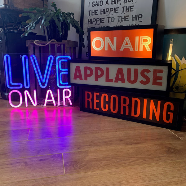 LIVE ON AIR Acrylic Neon LED Light