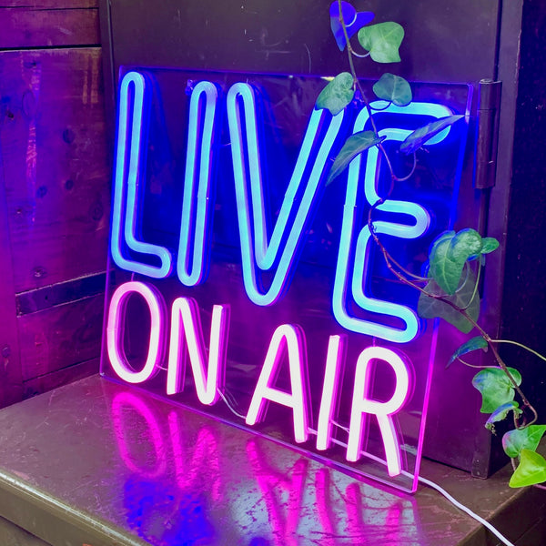 LIVE ON AIR Acrylic Neon LED Light