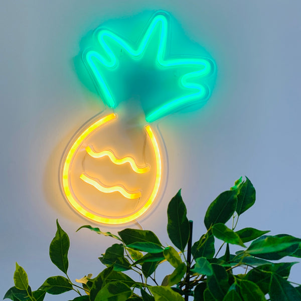 XL PINEAPPLE Acrylic Neon LED Light