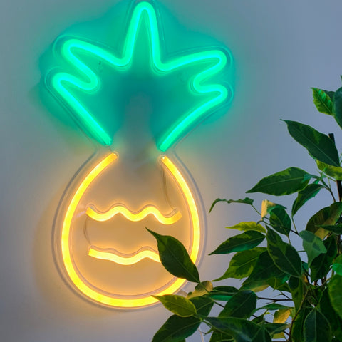 XL PINEAPPLE Acrylic Neon LED Light