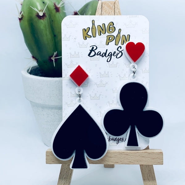 Playing Card Suit Earrings