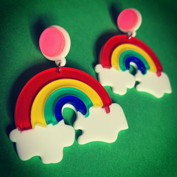 Rainbow Cloud Earrings