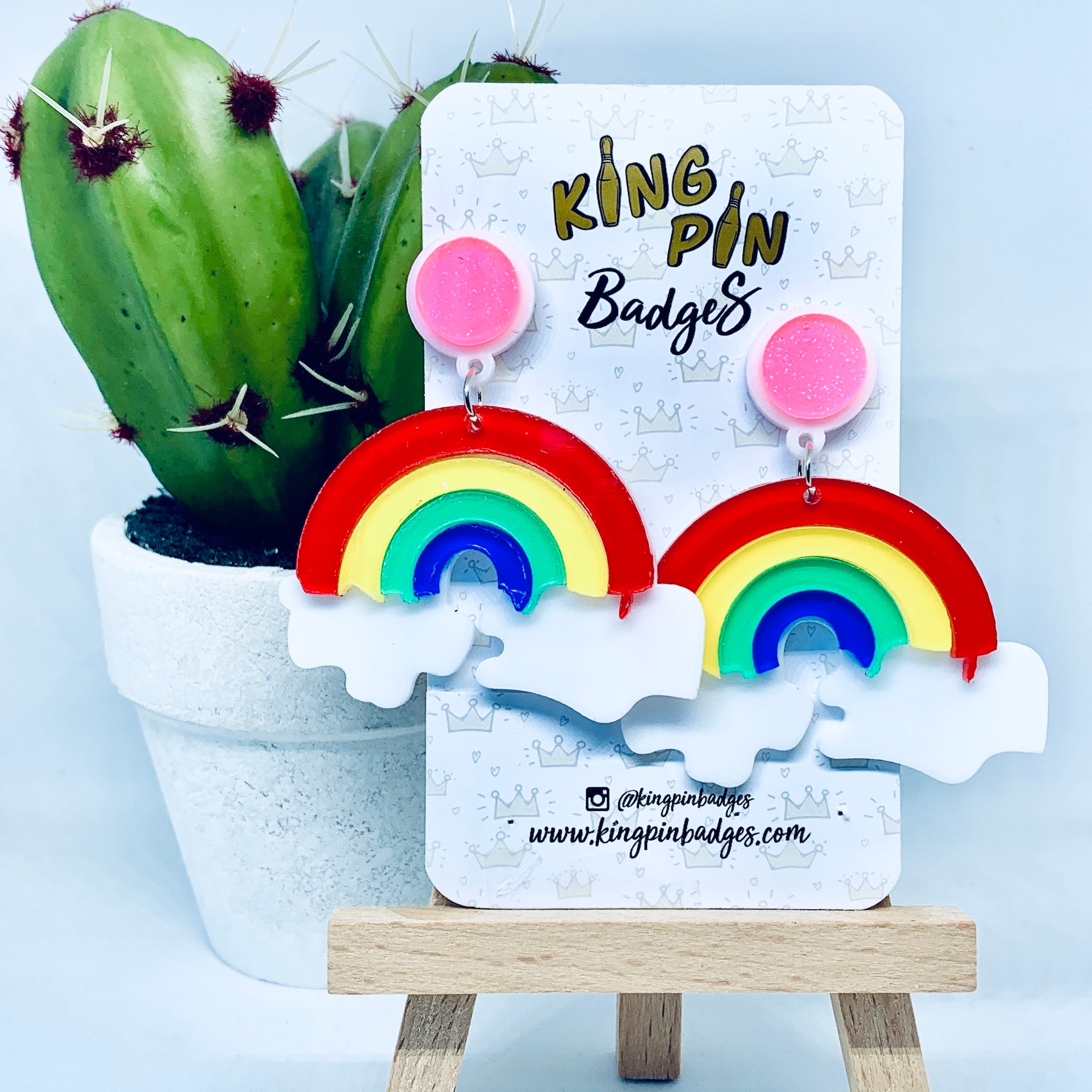 Rainbow Cloud Earrings