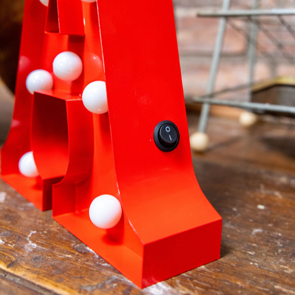 Red LED Letter Lights