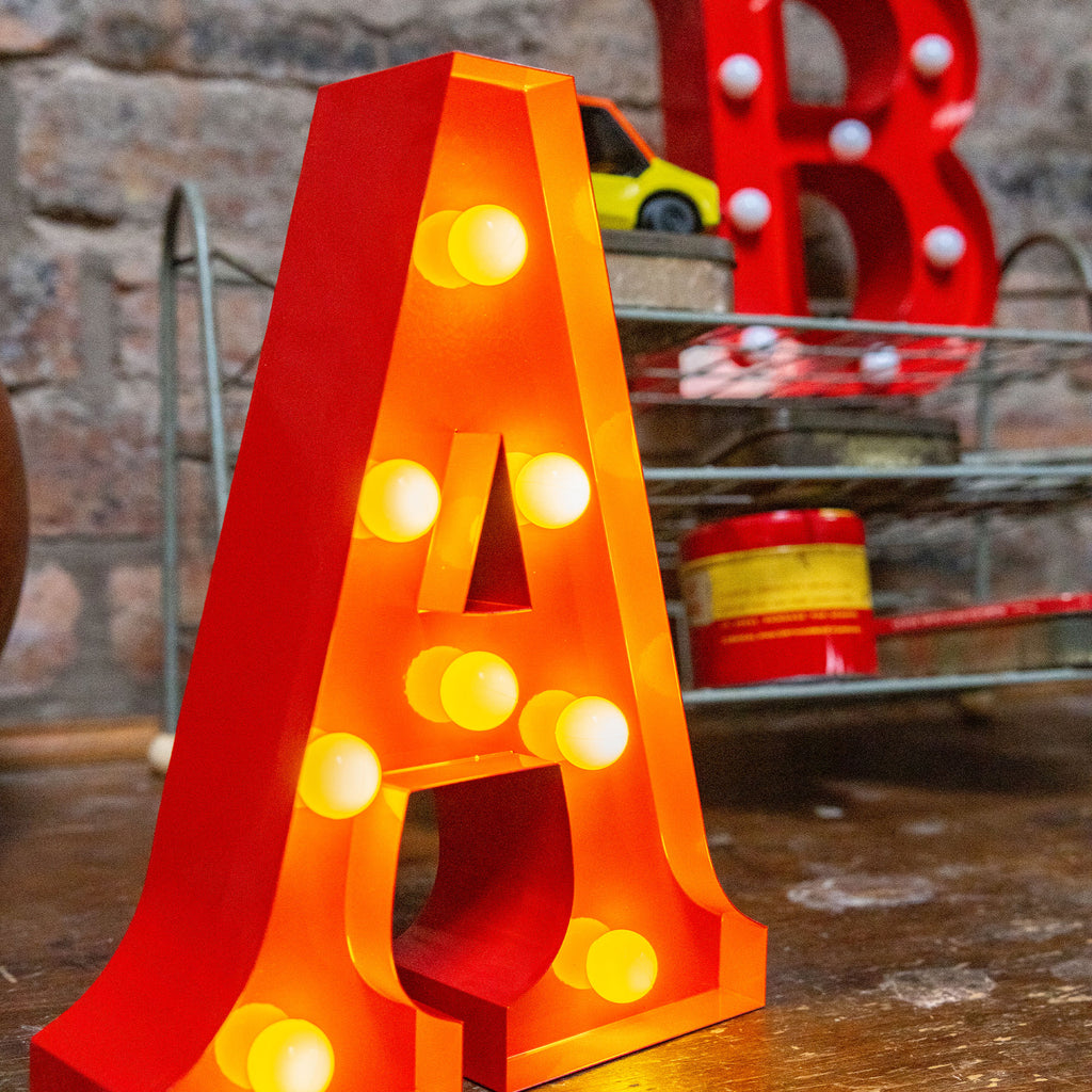 Red LED Letter Lights – Rup & Forn