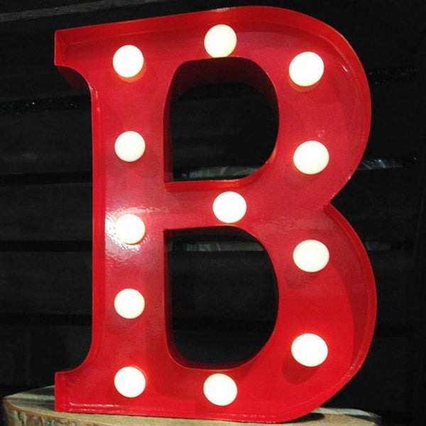 Metal B LED Letter Light