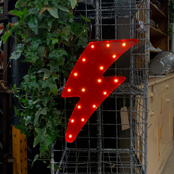 RED LIGHTNING BOLT LED Light