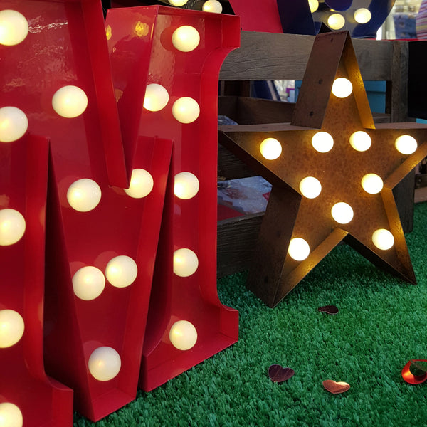 Metal M LED Letter Light